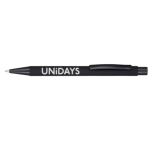 Unidays engraved ballpoint pen - black